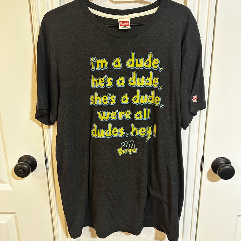 HOMAGE Black Good Burger Quote T-Shirt